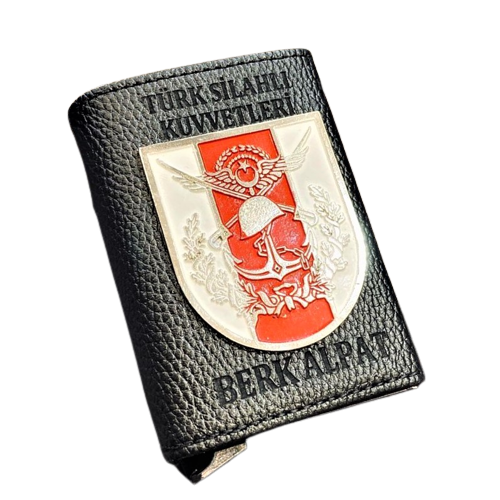 TSK TÜRK SİLAHLI KUVVETLERİ ROZETLİ MEKANİZMALI KARTLIK