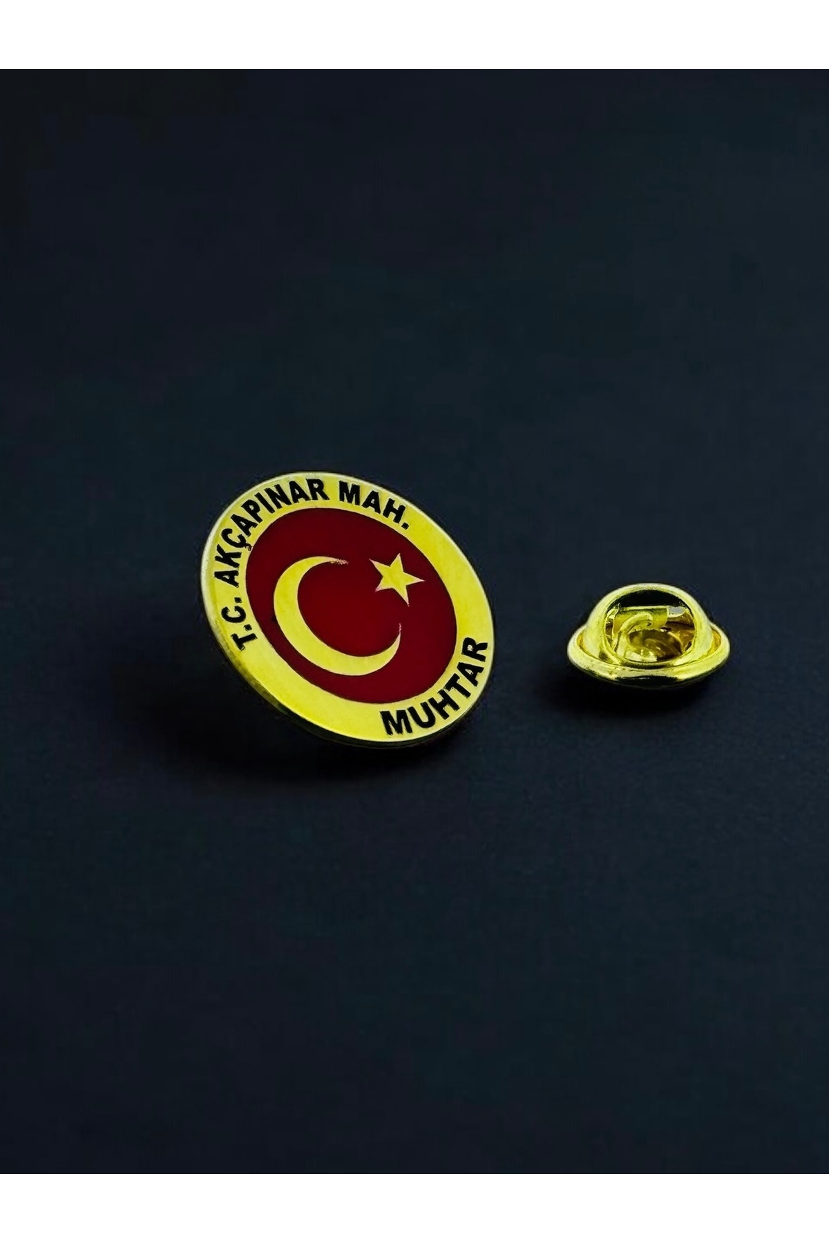 Kişiye Özel Muhtar 925 Ayar Gümüş Yaka Rozeti Kişiye Özel Muhtar 925 Ayar Gümüş Yaka Rozeti