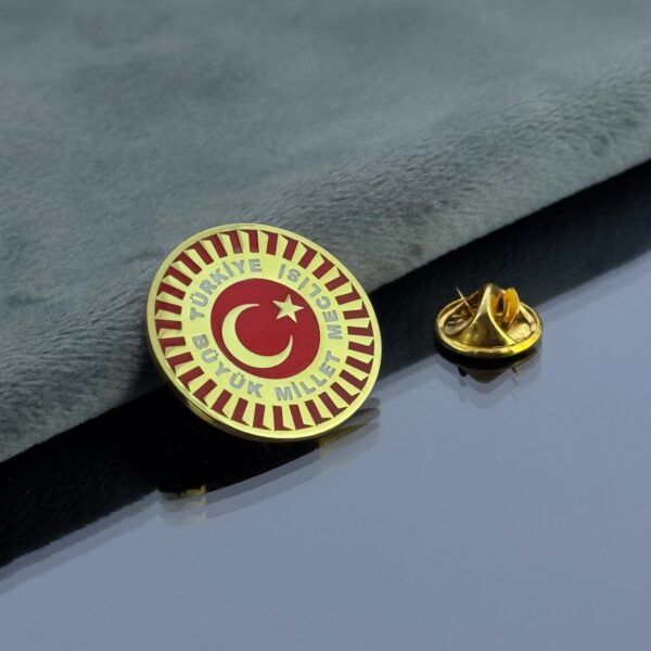 TBMM Altın Kaplama 925 Ayar Gümüş Yaka Rozeti