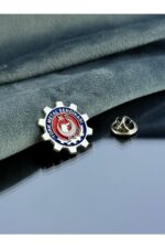 Türk Metal Sendikası 925 Ayar Gümüş Yaka Rozeti