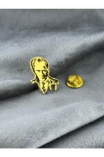 Atatürk 925 Ayar Gümüş Yaka Rozeti