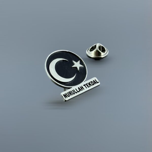 Ayyıldız İsimli 925 Ayar Gümüş Yaka Rozeti