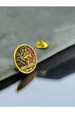 Börü Kurtlu 925 Ayar Gümüş Yaka Rozeti