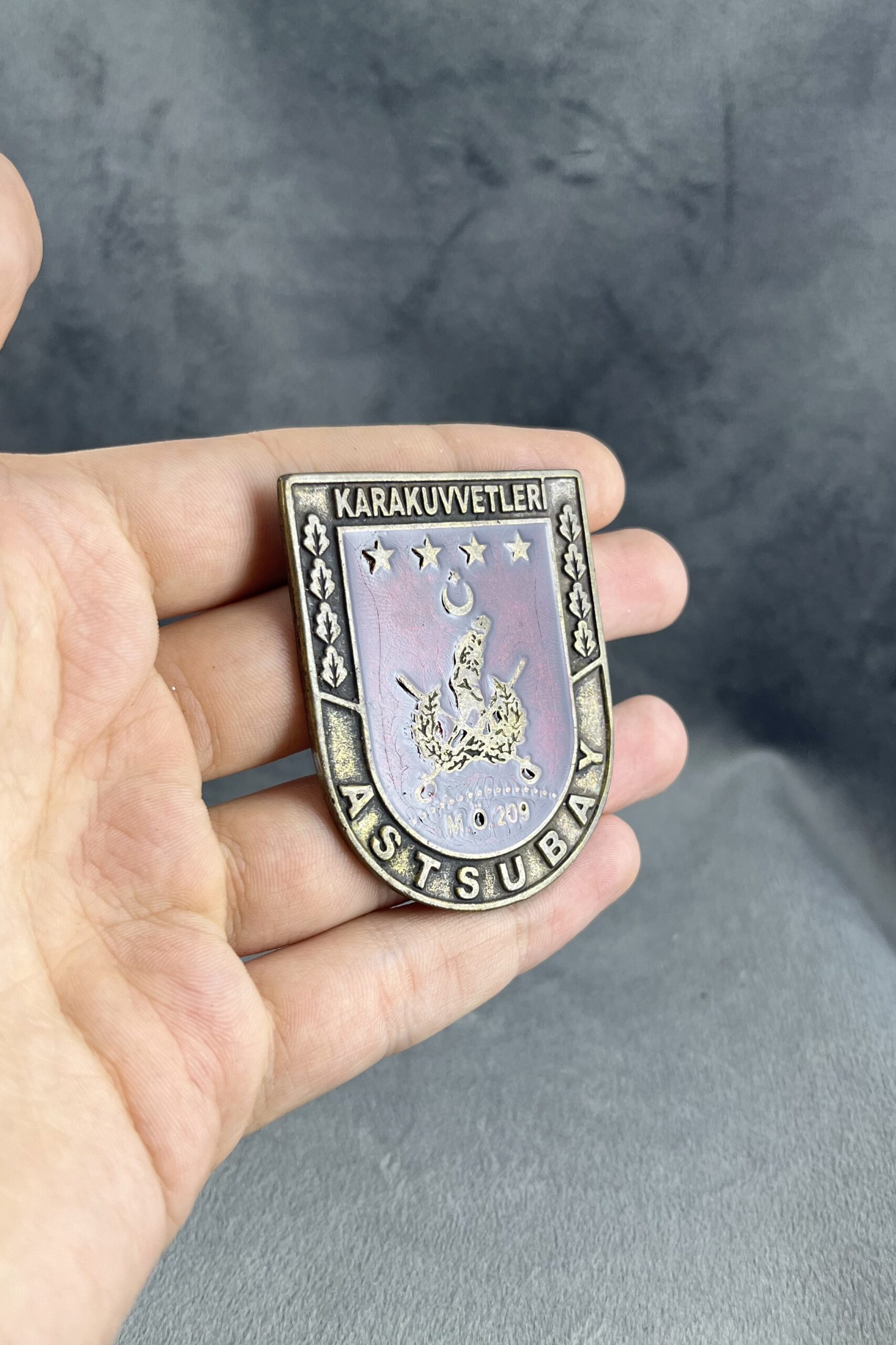 Kara Kuvvetleri Astsubay Demir Cüzdan Rozeti Kara Kuvvetleri Astsubay Demir Cüzdan Rozeti
