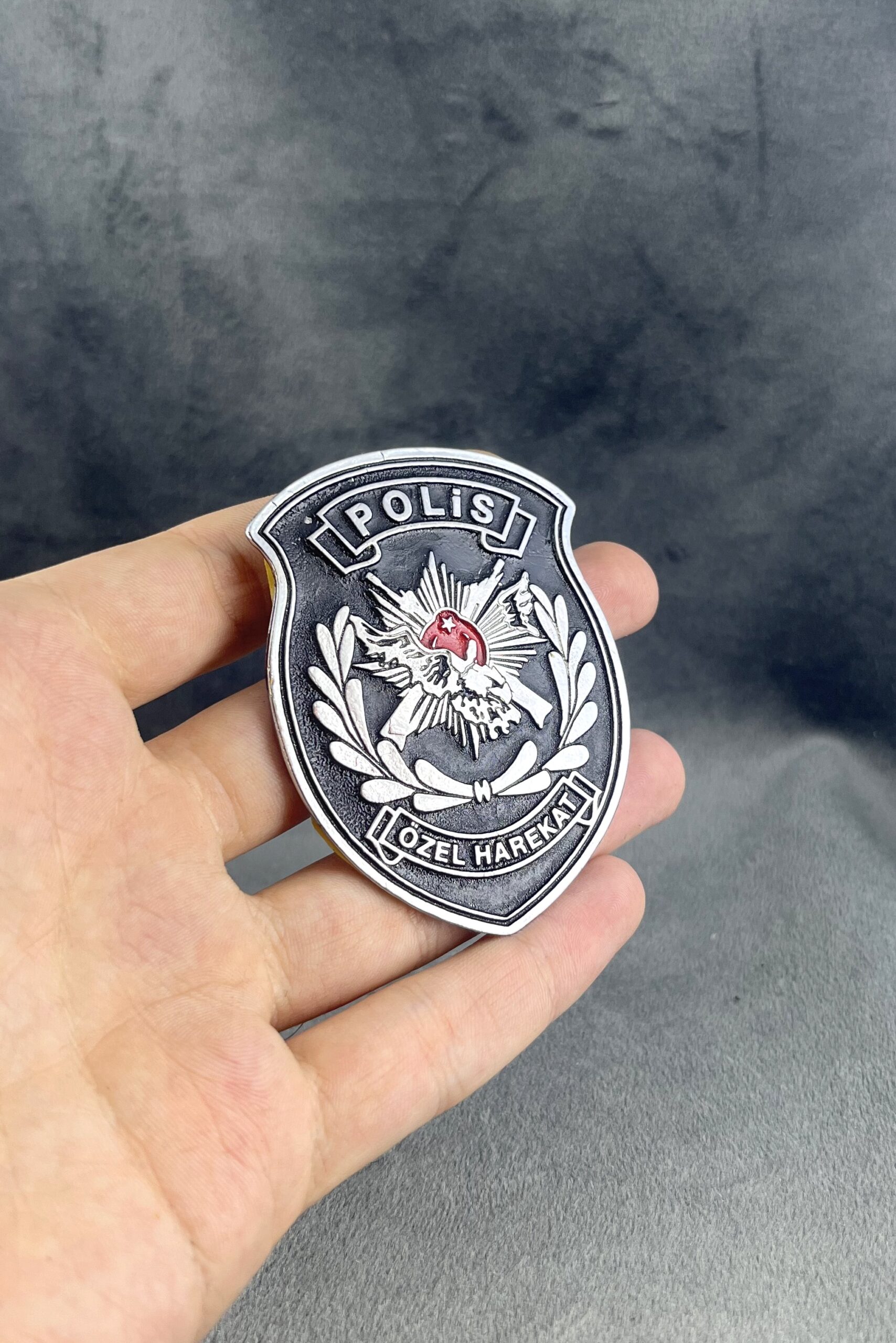 Pöh Polis Özel Harekat Demir Cüzdan Rozeti Pöh Polis Özel Harekat Demir Cüzdan Rozeti