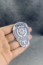Polis Basın Beyaz Demir Cüzdan Rozeti