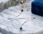 Çift Uç Safir ve Pırlanta Bileklik 0.17 Ct – 8 Ayar Altın