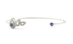 Safir Detaylı Pırlanta Bileklik 0.21 Ct – 8 Ayar Altın