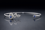 Safir Detaylı Pırlanta Bileklik 0.21 Ct – 8 Ayar Altın
