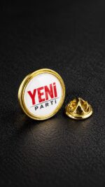 Yeni Parti Altın Kaplama Damla Yaka Rozeti