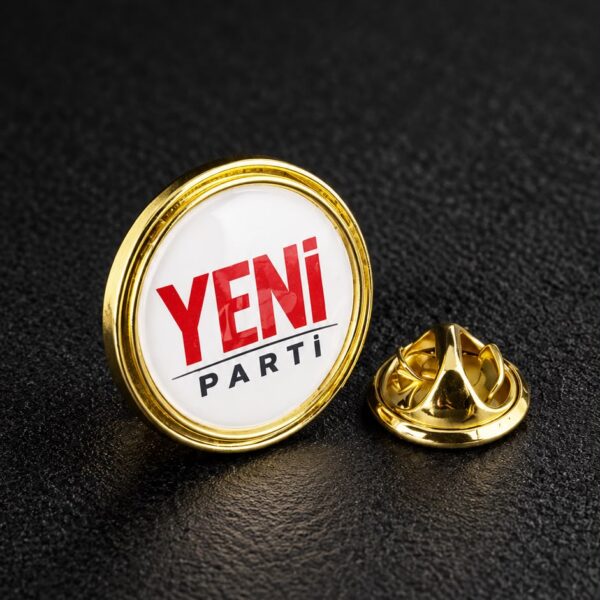 Yeni Parti Altın Kaplama Damla Yaka Rozeti