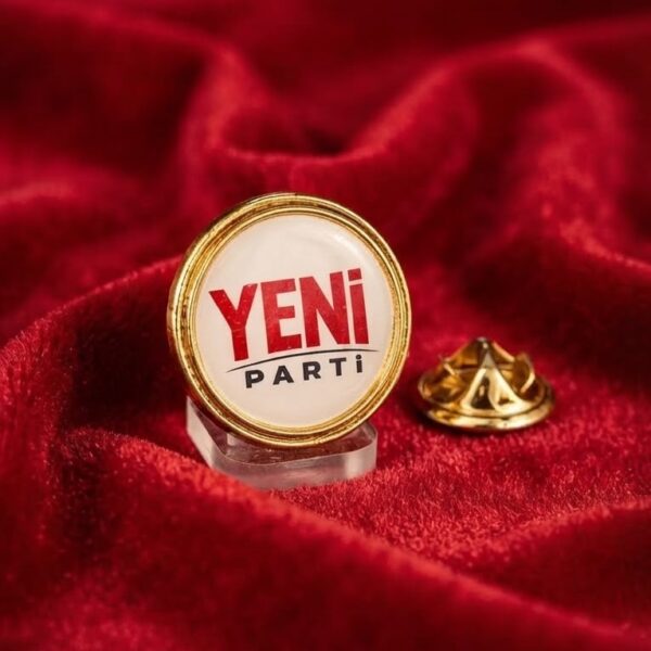 Yeni Parti Altın Kaplama Damla Yaka Rozeti