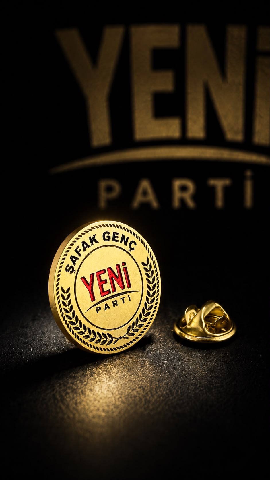 Yeni Parti Kişiye Özel Tasarım Kaplama Yaka Rozeti Yeni Parti Kişiye Özel Tasarım Kaplama Yaka Rozeti